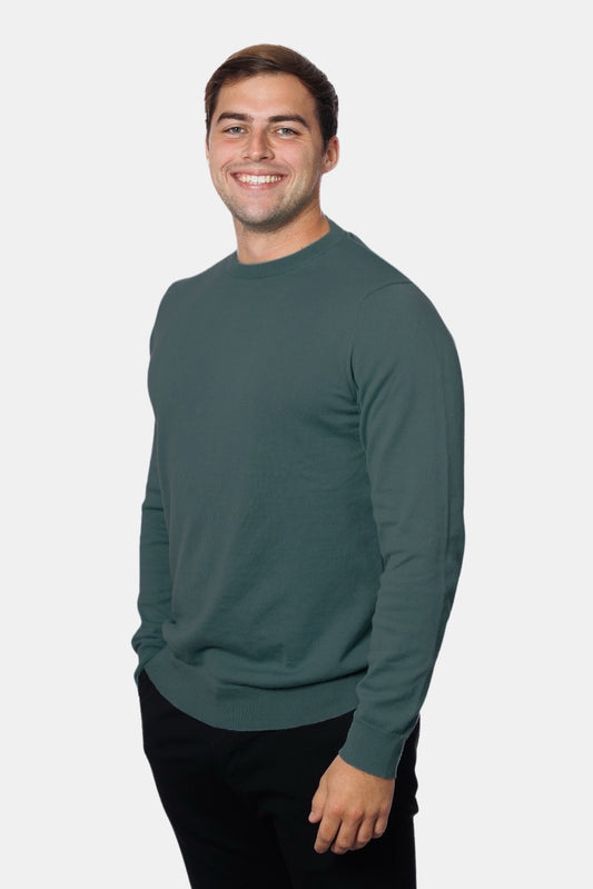 CLASICO RONDE HALS SWEATER - GREEN